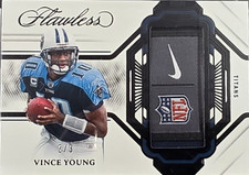 🔥2023 FLAWLESS VINCE YOUNG LAUNDRY TAG NFL SHIELD NIKE SWOOSH SSP 2/3 TITANS🔥