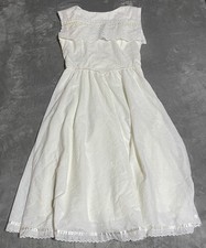 Vintage Gunne Sax White Eyelet Dress Fairy 70s Prairie Victorian Cottagecore