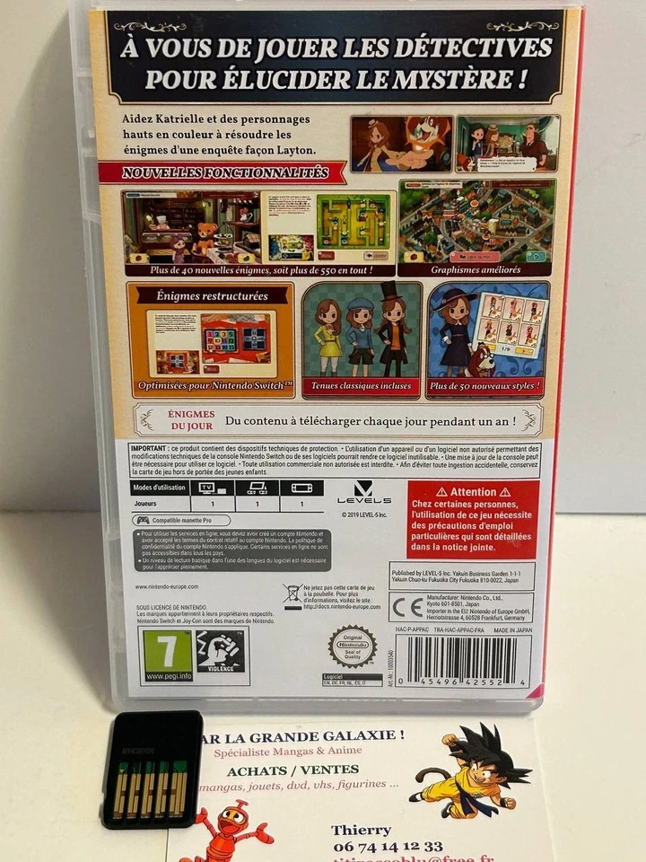 Jeu Vidéo Nintendo Switch L'Aventure Layton Katrielle et la Conspiration Deluxe, photo 2 sur 3