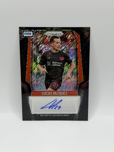 2025-26 Panini Prizm FIFA - Signatures Lucas Vazquez - Black Shimmer 1/1 (AU)