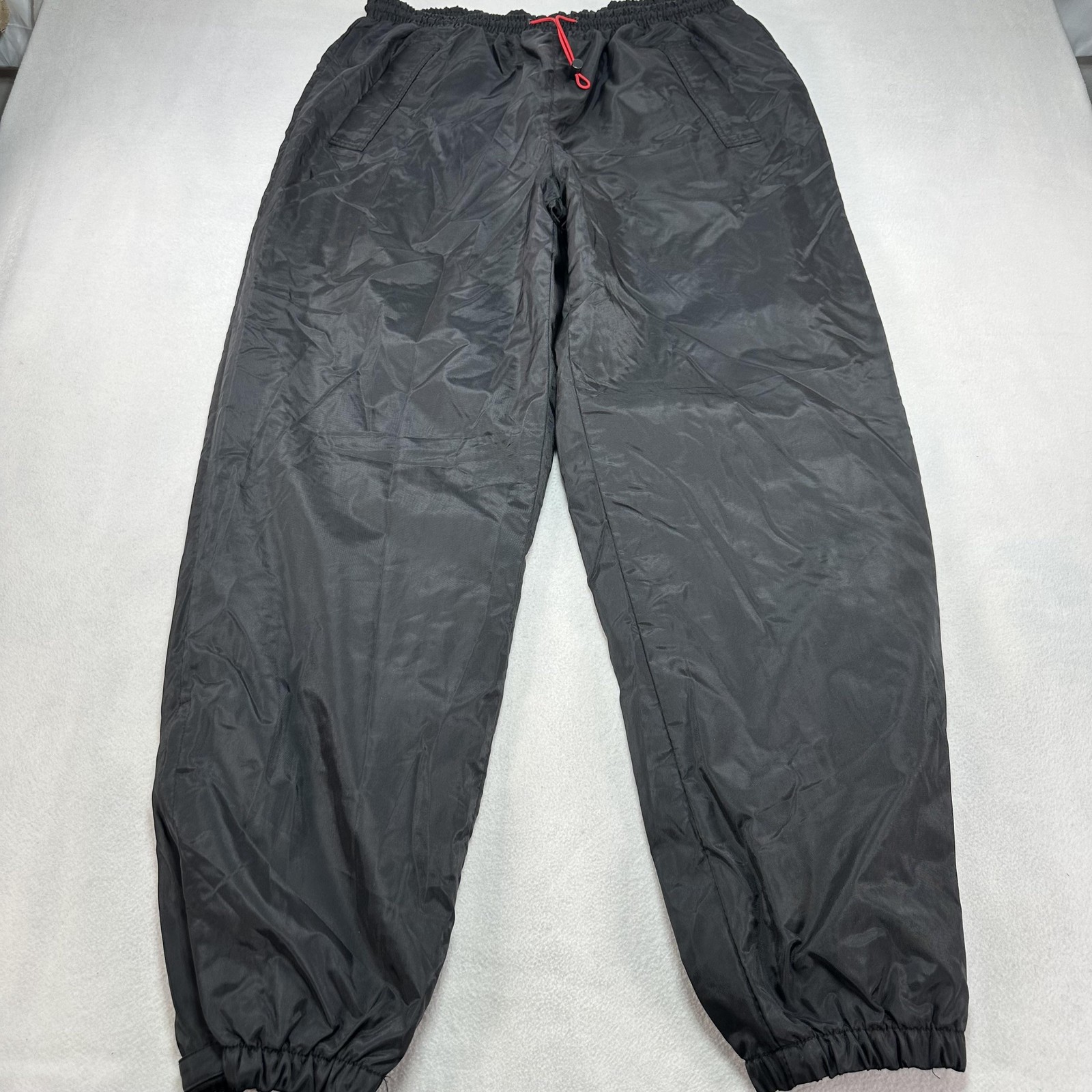 Vintage Marlboro Unlimited Pants Mens XL Black Fleece Lined Ski Snow 90s Nylon