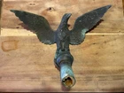 Civil War Flag Topper Bronze Eagle Relic Condition. Battlefield Pickup?