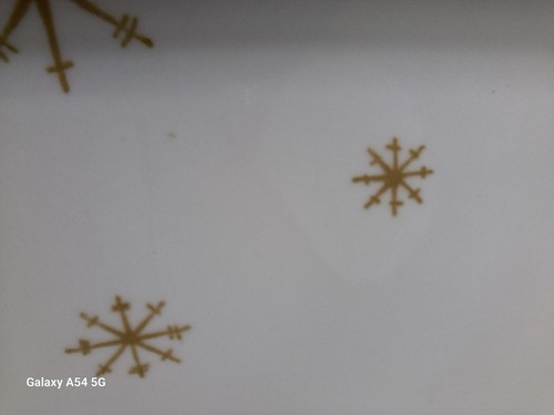 Vintage Royal China Atomic Star Glow Gold Oval Platter 13”x 10” MCM Starburst - Picture 15 of 17