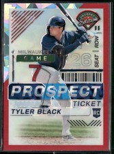 2024 Panini Prospect Edition #111 Tyler Black Red Ice Holo Brewers