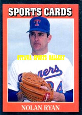 1991 ALLAN KAYE'S NOLAN RYAN TEXAS RANGERS SILVER FOIL CARD #1 2V63
