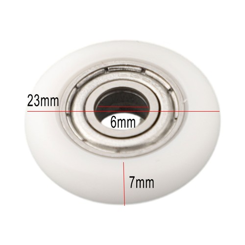 Puleggia Porta Nuova 6mm Nylon+Acciaio al Carbonio Ricambio Rullo Runner Ruote - Foto 9 di 58