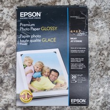 Epson Premium 5x7 Glossy Borderless Photo Paper - 20 Sheets