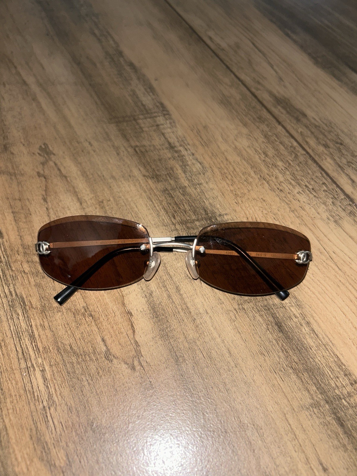 CHANEL & Gucci rimless rectangular sunglasses - image 4