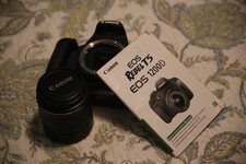 Canon EOS Rebel T5 EOS 1200D DSLR Camera with Case and x2 Canon Zoom Lenses