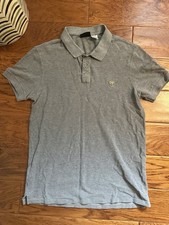 PS Paul Smith Zebra Polo Shirt Men's Small S Grey 100% Cotton Made In Greece