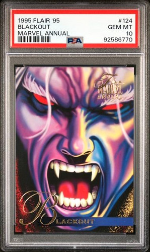 1995 Marvel Flair '95 Annual Blackout PSA 10 (Pop 3)