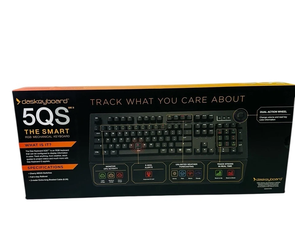 Das Keyboard 5QS Smart RGB Programmable Mechanical Keyboard For Work/Gaming NEW - Image 2 of 4