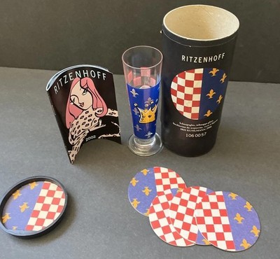 Rare Ritzenhoff Schnapps 4.5  Shot Glass by Artist Iris Kuhlmann 2000