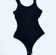 Wild Fable Black Bodysuit with Snap Closure