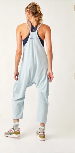 Free People FP Movement Light Blue Hot Shot Romper Jumpsuit One Piece Sz Medium - Picture 12 of 14