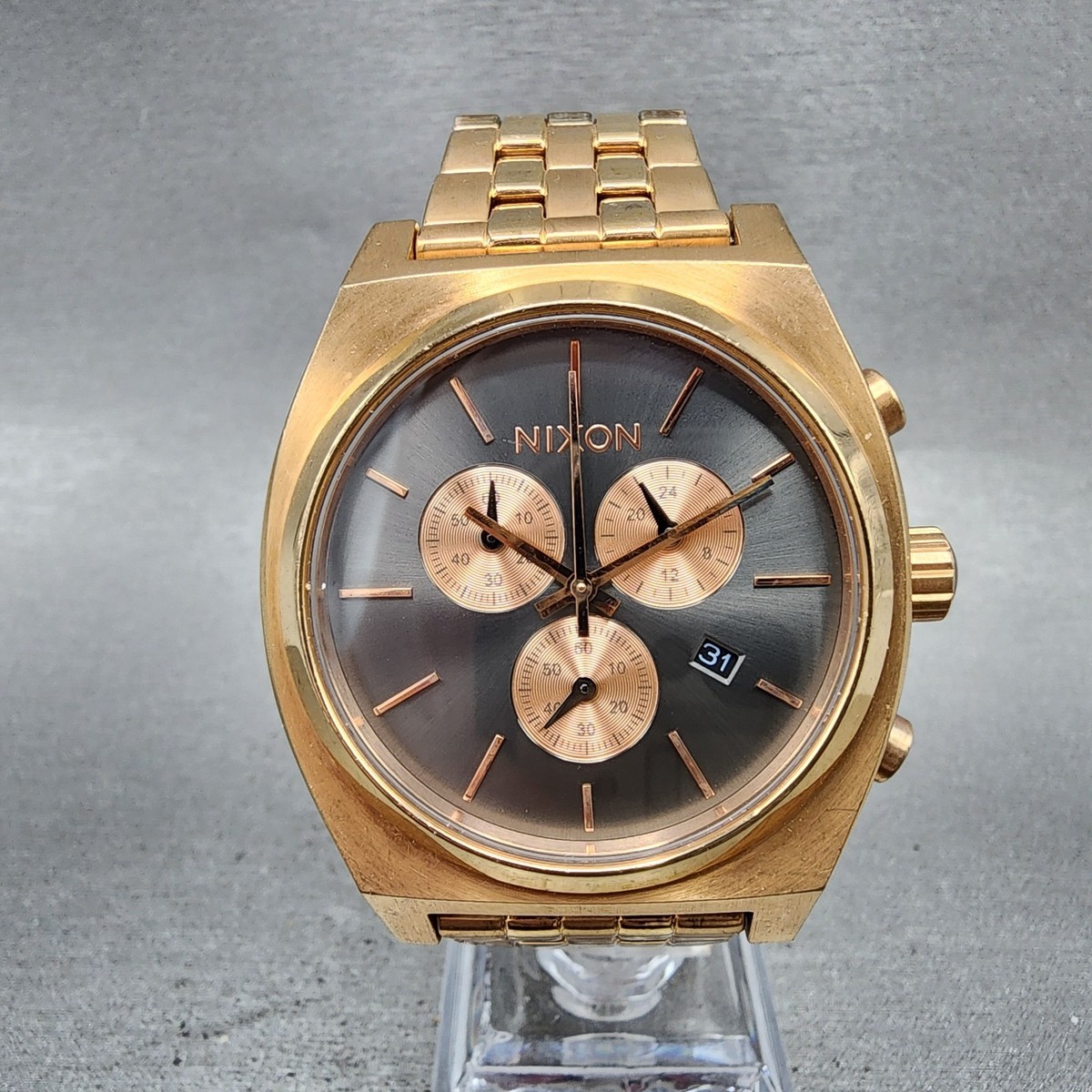 NWOT! Nixon Time Teller Chrono watch Amazon.com: Nixon, Mens, Time Teller Chrono, Black/Black  main image 2