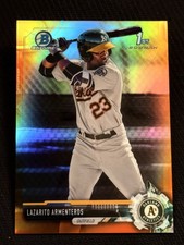 2017 Bowman Chrome 1st ORANGE REFRACTOR ROOKIE Lazarito Armenteros 22/25