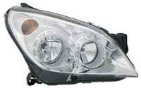 Scheinwerfer Rechts FüR Opel Astra H 2007-10 H1 H7 Halogen Chrom Lwr Stellmotor