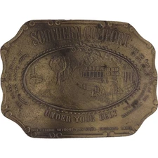 Southern Comfort Grand Old Drink South Mississippi Soco 70s Vintage Belt Buckle