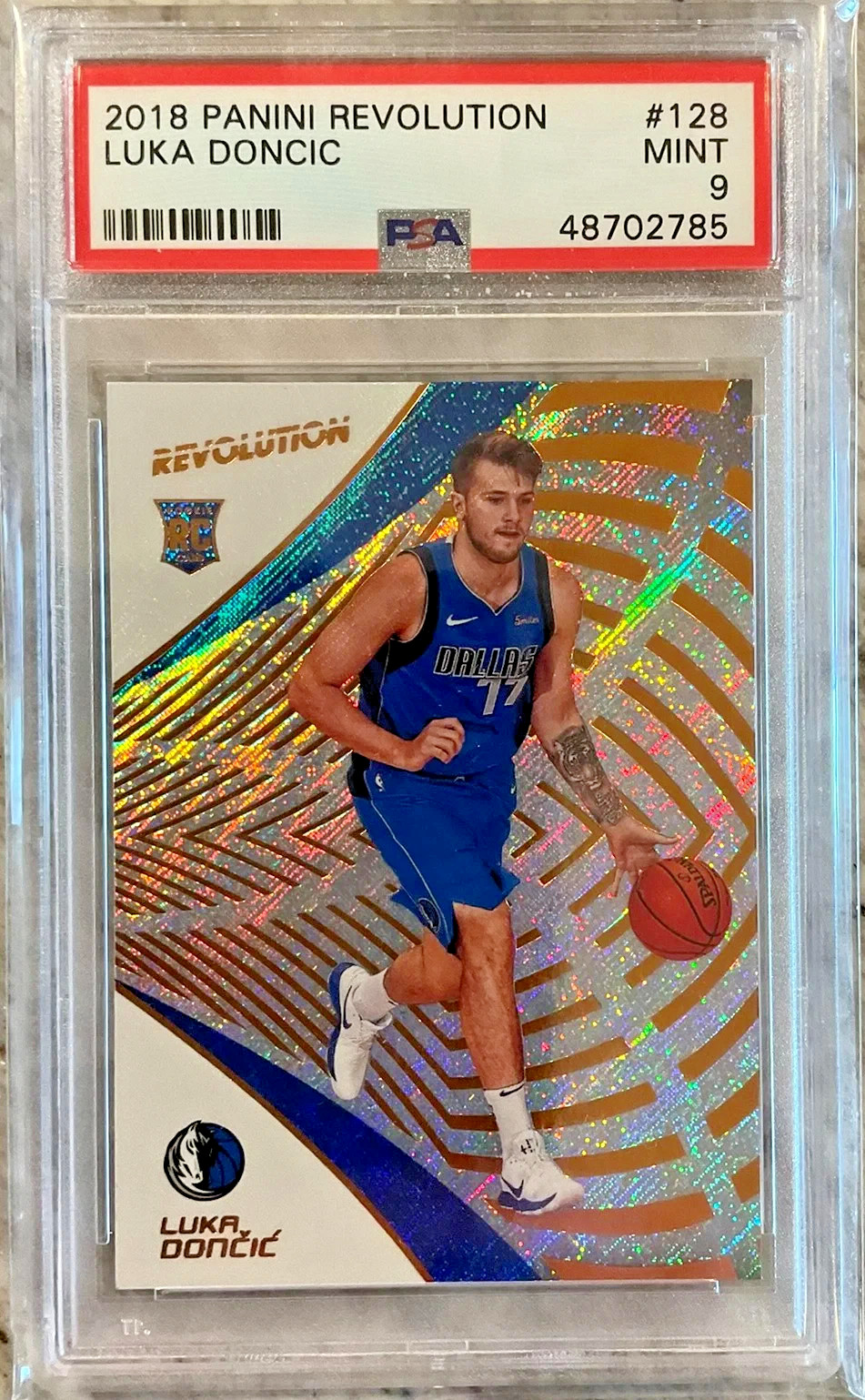 2018-19 Panini Revolution - Luka Doncic #128 (RC) PSA 9