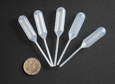 CONSUMABLES DIRECT 4ml Mini Plastic Transfer Pipette Dropper Liquid Injector for Cupcakes, Desserts
