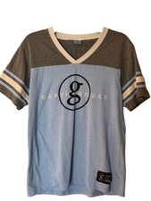 Garth Brooks Stadium Tour Exclusive Jersey Shirt XL Blue Gray V Neck Graphic Tee