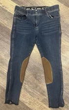 Goode Rider Women's Knee Patch Equestrian Jean Denim Breeches  Size 36R