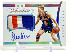 2014-15 Panini Flawless Game Worn Patch Auto #'d /20 Steve Kerr