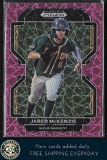 Jared McKenzie 2022 Prizm Draft Picks Neon Pink Velocity #PDP141 Bears