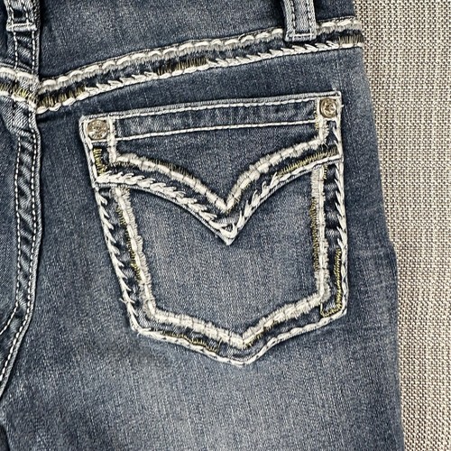 Shyanne Bootcut Jeans Womens Sz 27x34 (27x29) Cowgirl Western Embroidered Flap - Picture 3 of 21