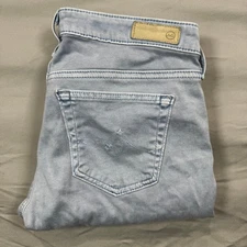 AG Adriano Goldschmied The Stilt Cigarette Leg Jeans Light Women's 25R Low-Rise