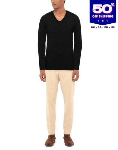 RRP€250 FRANKIE MORELLO Wool Pullover Jumper Size S Lightweight Knit V-Neck