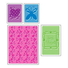 Sizzix Embossing Folders *Best Friends Set of 4*  416318