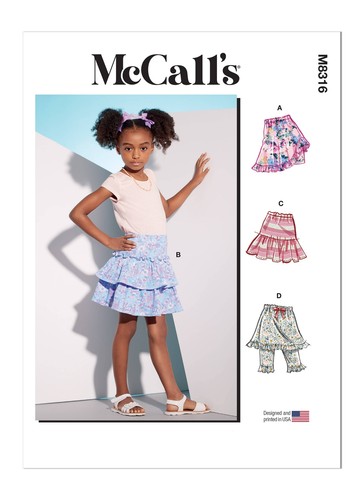 Pantalones cortos para niños McCall’s patrón de costura M8316