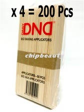 200 Pcs DND Big Wax Applicators for Waxing Hair Removal Wood Sticks 6" x 3/4"