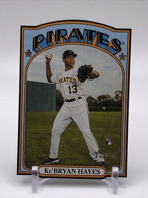 2021 Topps Heritage #72DC-25 Ke'Bryan Hayes 1972 Die Cuts RC Pittsburgh Pirates