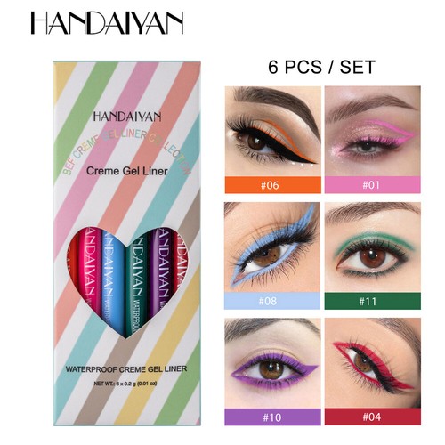 Liquid Eyeliner Pen Quick Dry Waterproof Eye Makeup Colorful Liquid Eye Lines - Picture 7 of 9