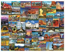Best Places in America 1000 Piece Jigsaw Puzzle, White Mountain, Free shipping
