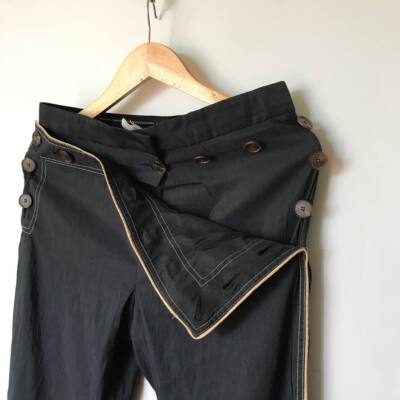 Jean Paul Gaultier Femme Sailor Pants Trousers Button Front Size