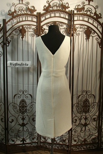 V331 LA SUISSE 15008 SZ 12 ANT WHITE $425 FORMAL PROM GOWN DRESS NWT - Picture 5 of 12