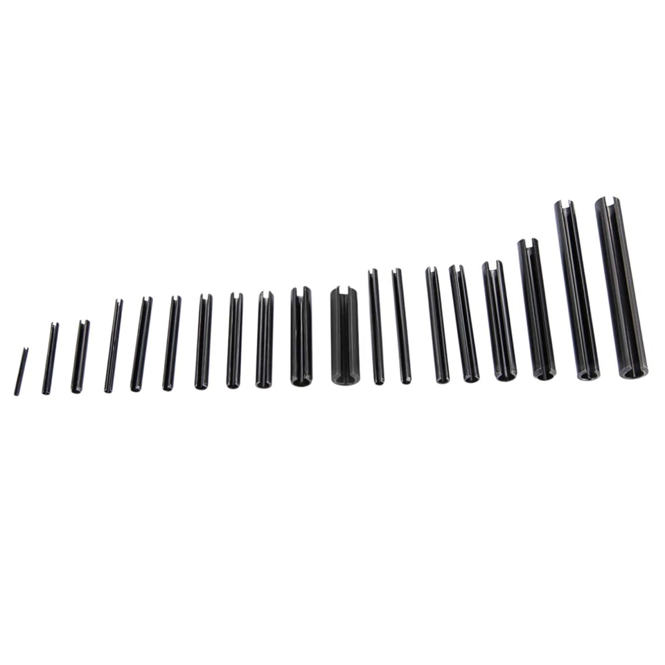 Kit assortimento spine elastiche 120pezzi perno di tensione a molla con intaglio - Immagine 4 di 4