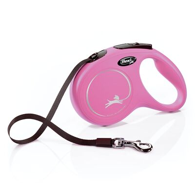 Flexi Retractable Dog Leash 16 Feet Pink Medium Superior Durability Safety