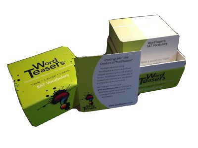 Word Teasers SAT VOCABULARY WordTeasers FLASH CARDS Merriam Webster Quiz Cards