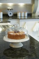 White Ceramic Cake Stand Pie Serving Platter Food Display Pastry Cup Glass Dome White Ceramic Cake Stand Pie Serving Platter Food Display Pastry Cup Glass Dome