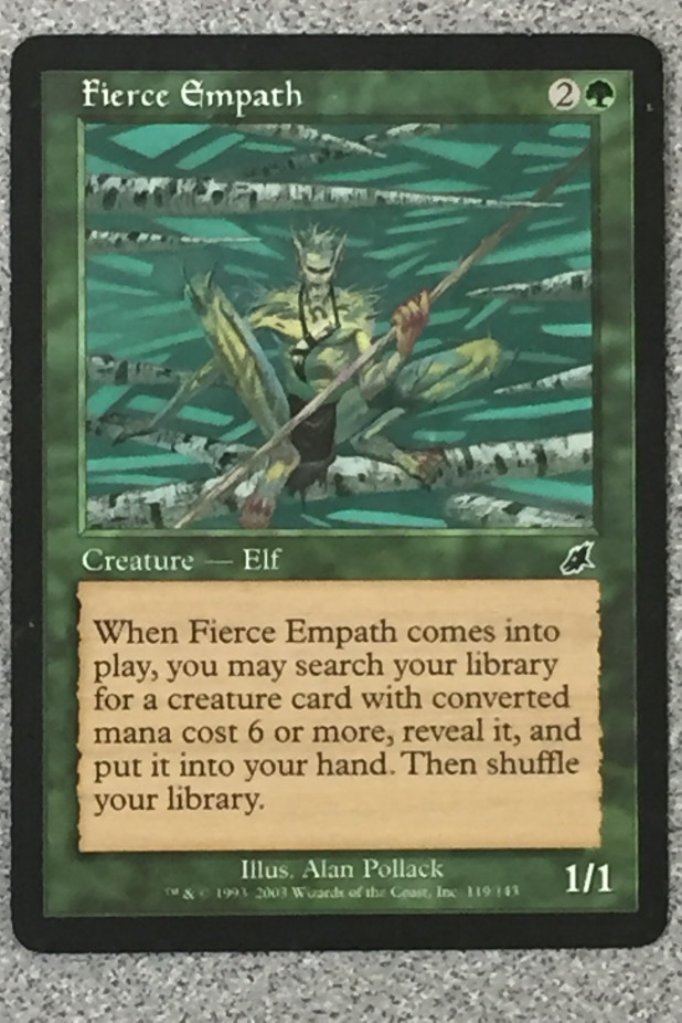 MTG - FIERCE EMPATH 1X- SCOURGE - COMMON - CREATURE - LP