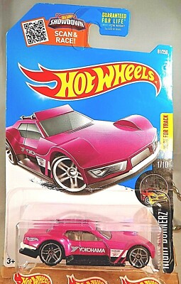 2016 Hot Wheels #81 Night Burnerz 1/10 DRIFTSTA Pink w/Chrome Pr5 Spoke Wheels