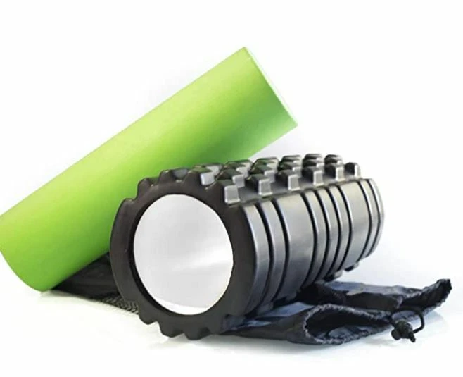 Foam Roller Premium 2in1 Set - for Muscle Stretching, Exercise, deep-Tissue Mass