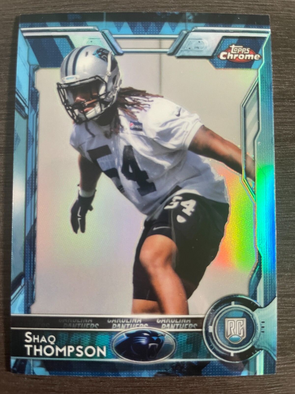 Shaq Thompson Topps Chrome #116 Blue Refractor