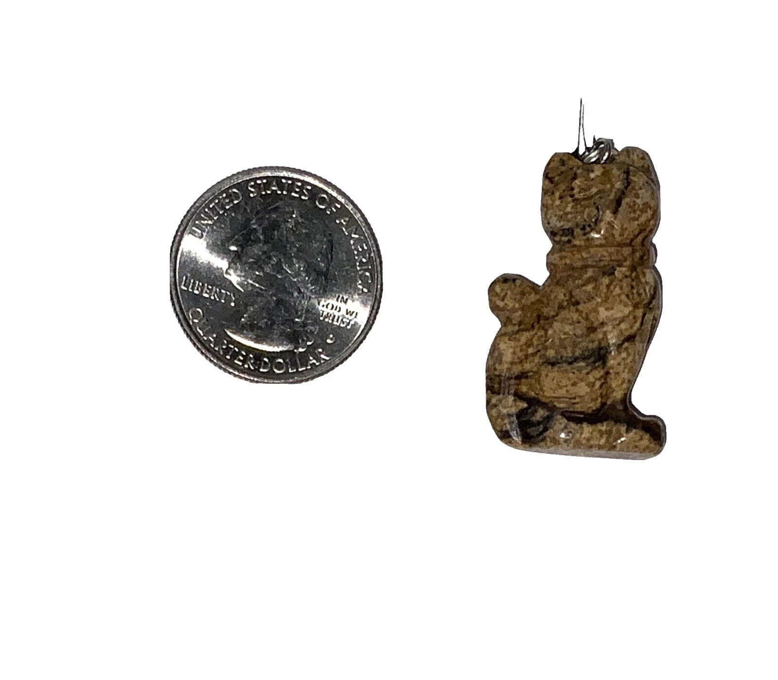 Brown Stone Jewelry Making Charms & Pendants