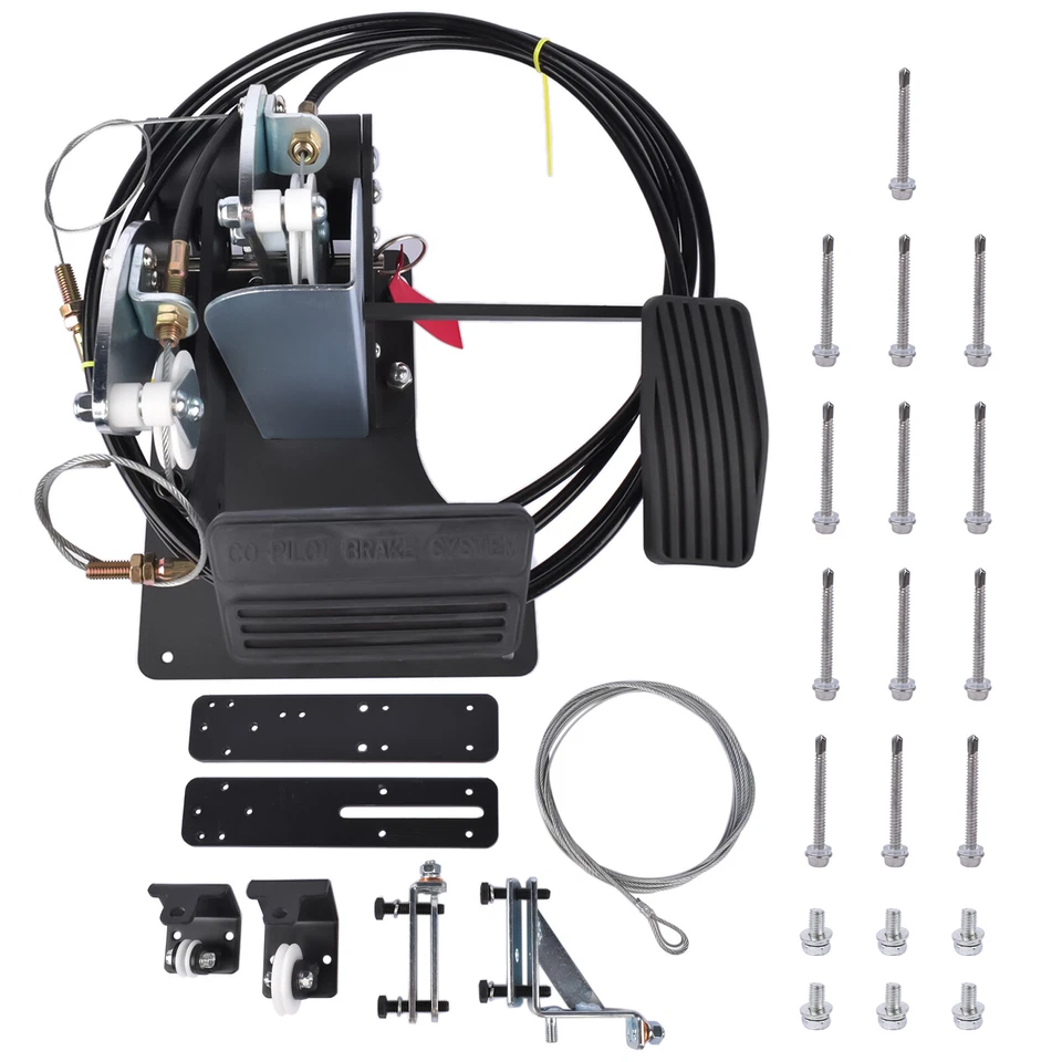 Universal Gas&Brake Pedal Dual Control Car Gas Pedal for Driver Training Vehicle - Image 2 of 4